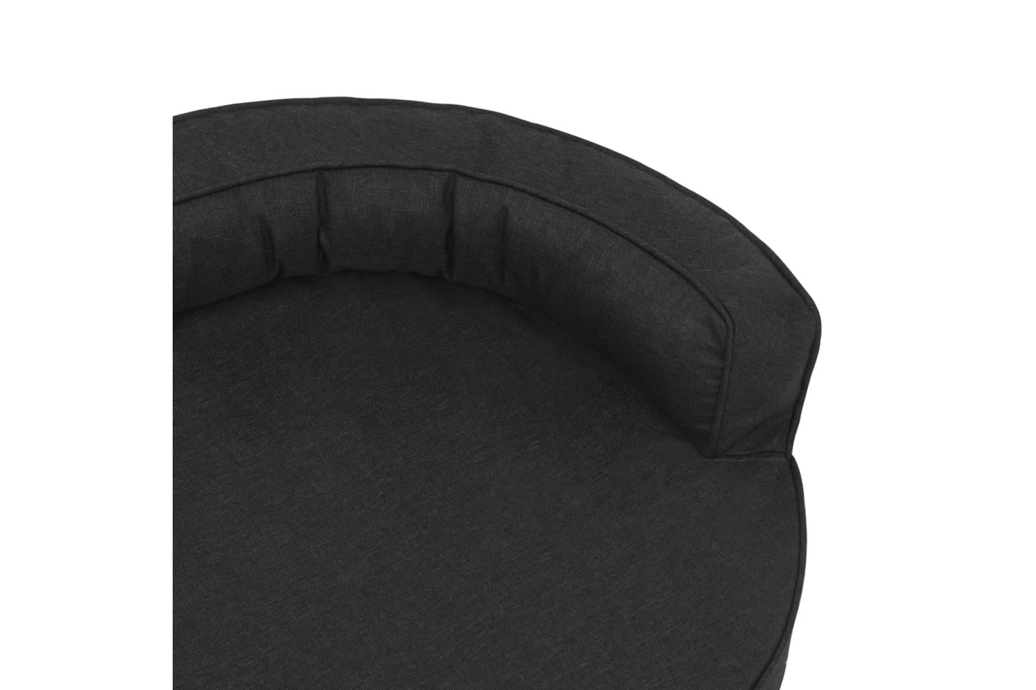 Vidaxl Ergonomic Dog Bed Mattress 75x53 Cm Linen Look Black-6