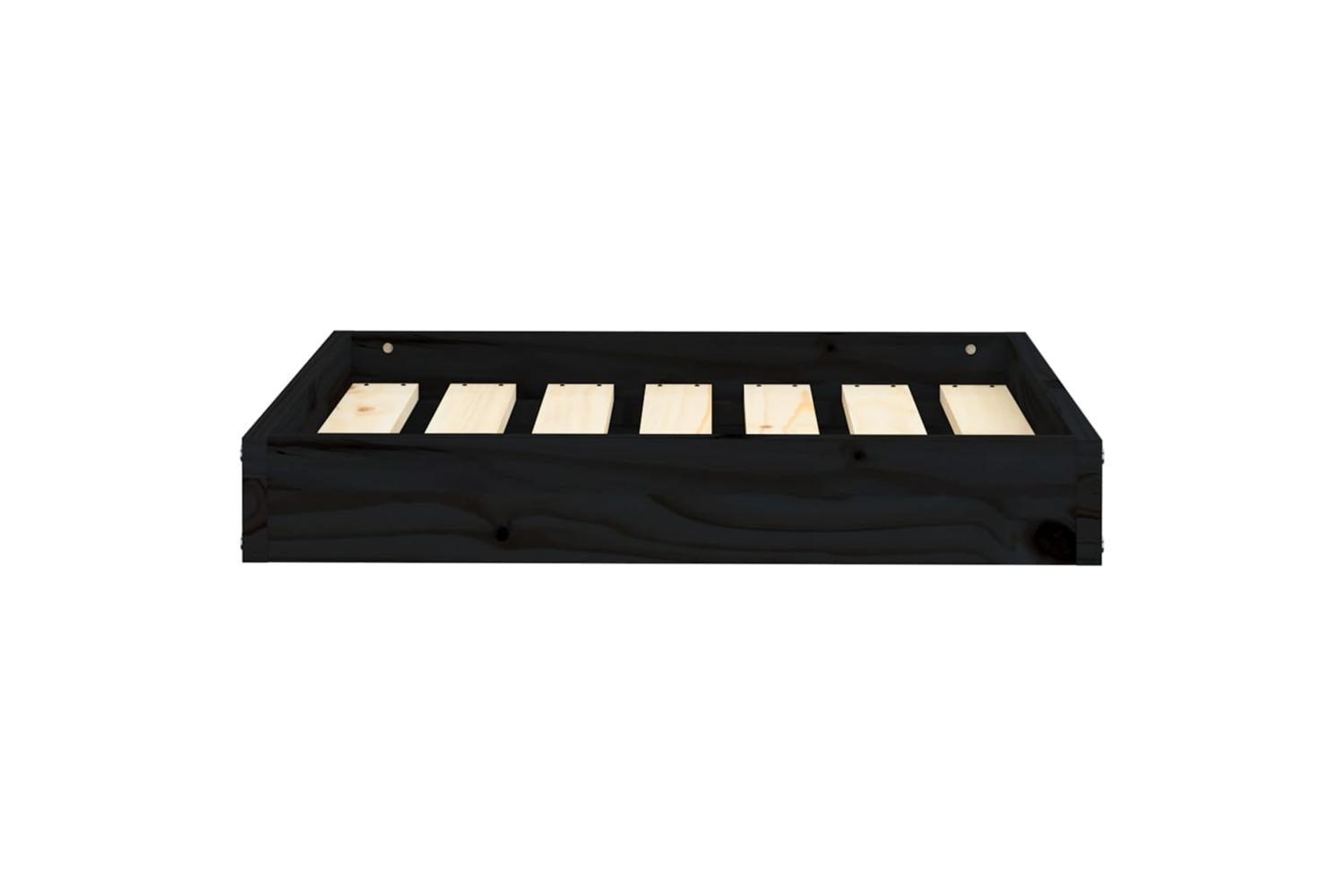 Vidaxl Dog Bed Black 615x49x9 Cm Solid Wood Pine-3