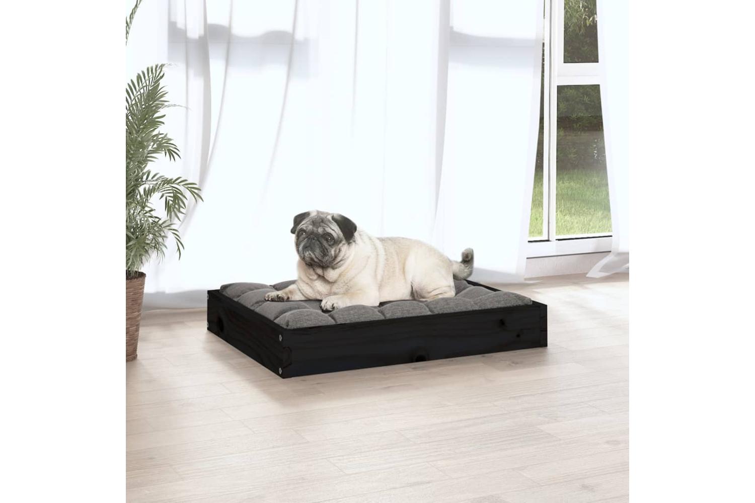 Vidaxl Dog Bed Black 615x49x9 Cm Solid Wood Pine-5