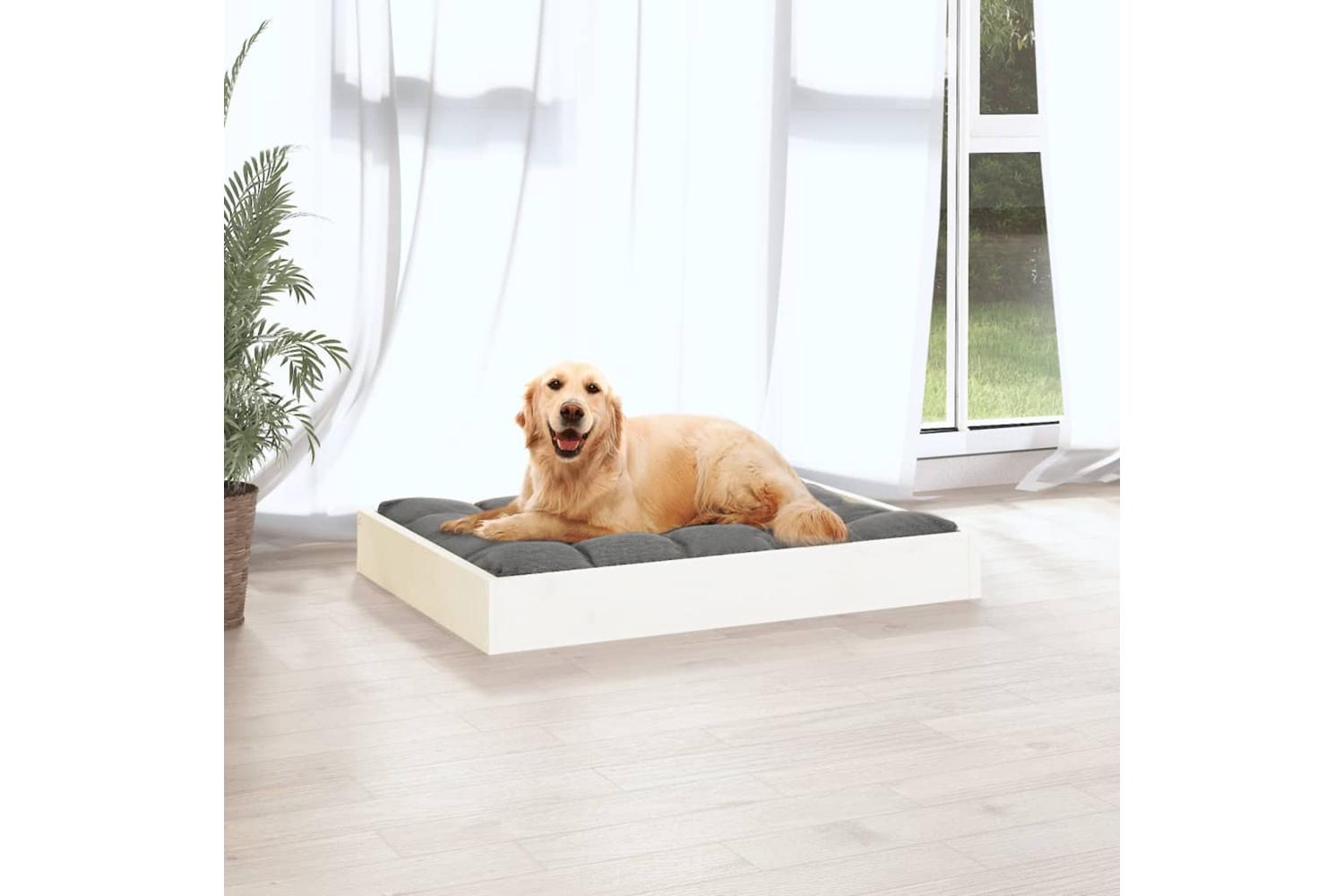 Vidaxl Dog Bed White 715x54x9 Cm Solid Wood Pine-5