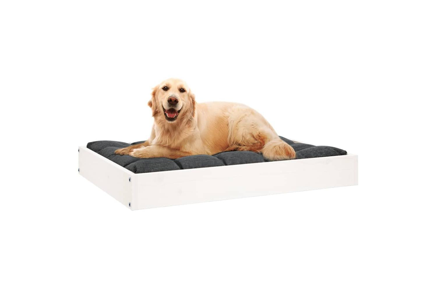 Vidaxl Dog Bed White 715x54x9 Cm Solid Wood Pine-6