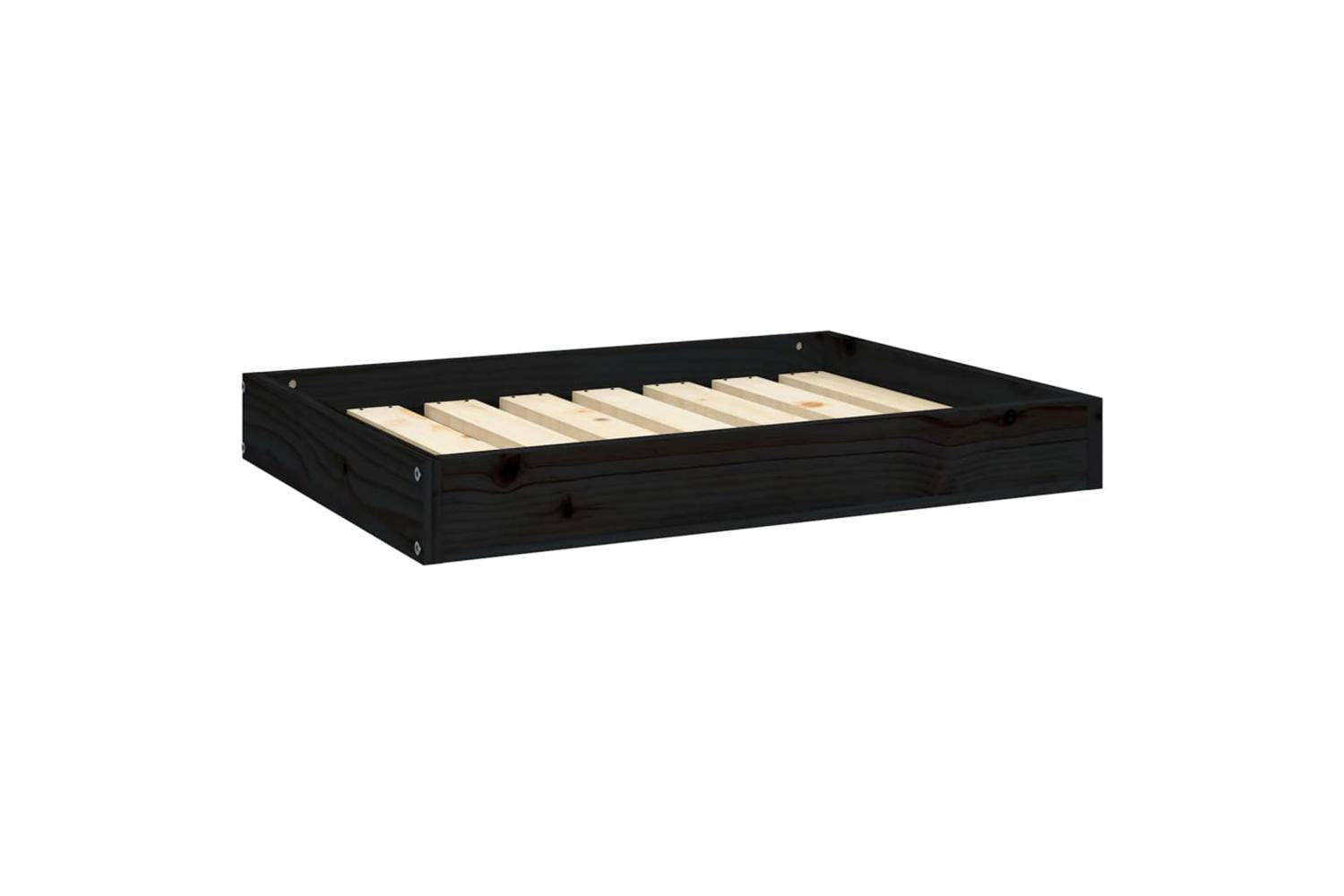 Vidaxl Dog Bed Black 715x54x9 Cm Solid Wood Pine-2