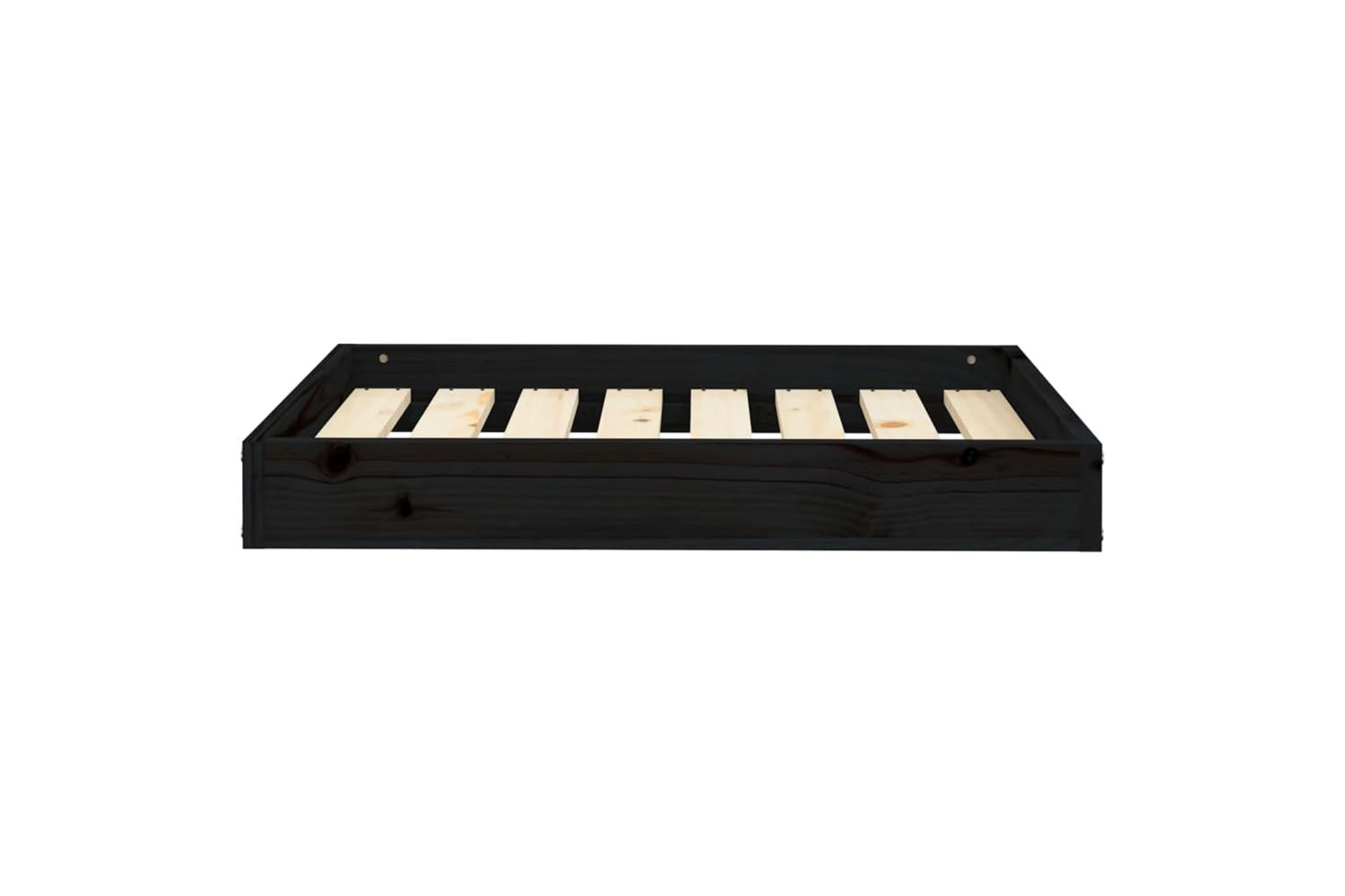 Vidaxl Dog Bed Black 715x54x9 Cm Solid Wood Pine-3