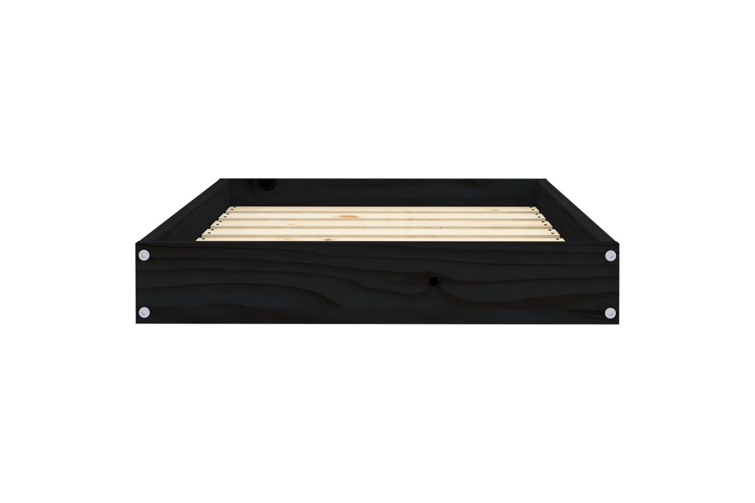 Vidaxl Dog Bed Black 715x54x9 Cm Solid Wood Pine-4