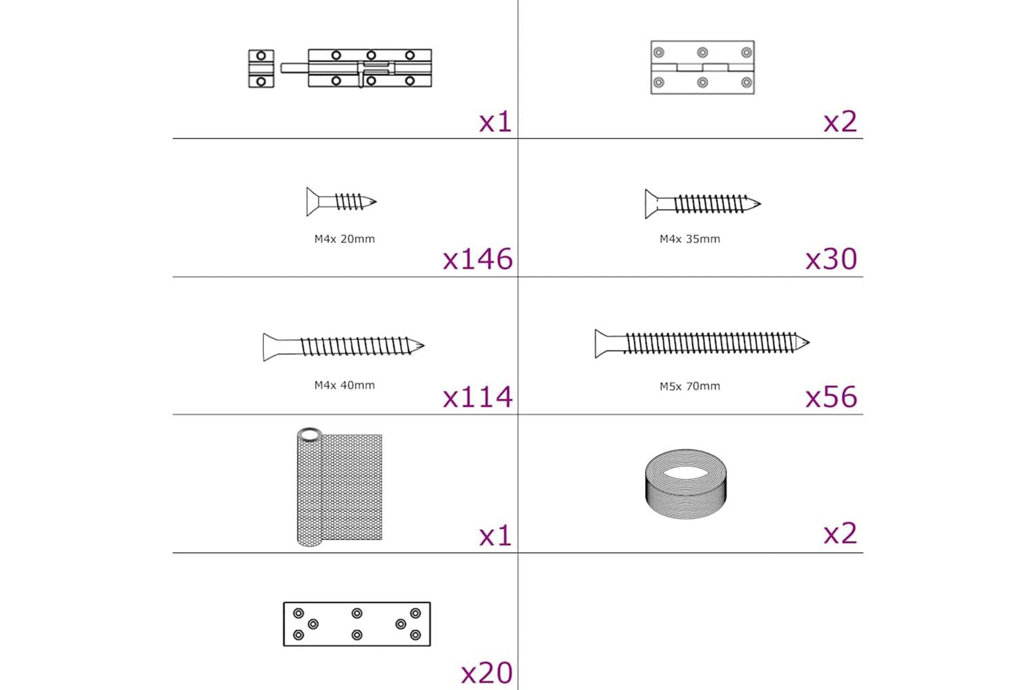 Vidaxl Chicken Cage 9x15x15 M Steel-2