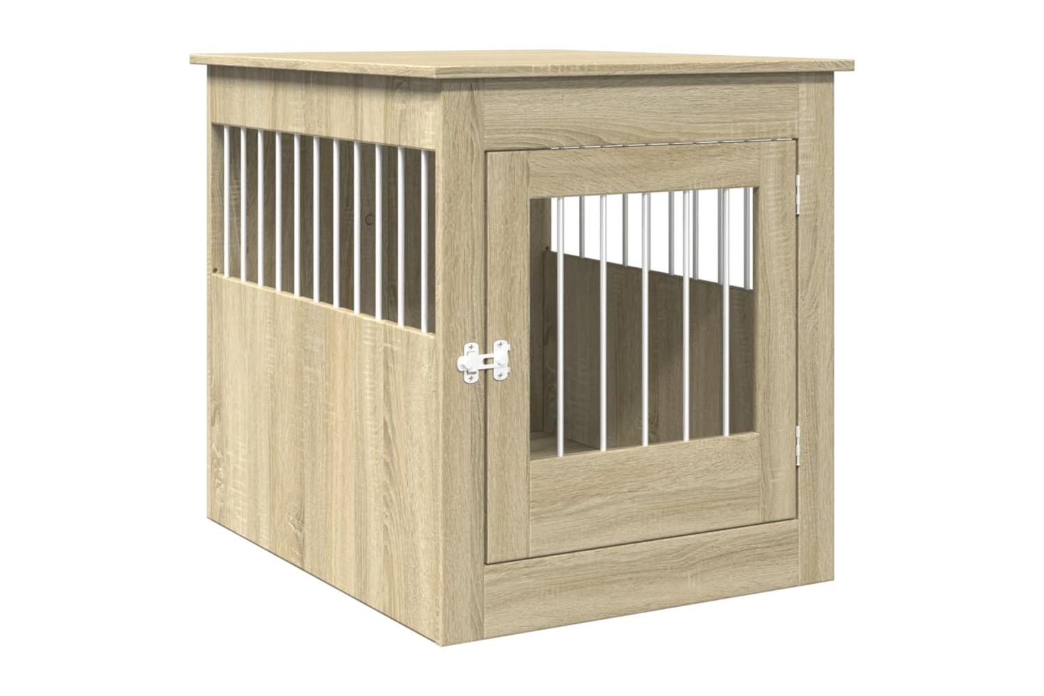 Vidaxl Dog Crate Furniture Sonoma Oak 645x80x71 Cm Engineered Wood-2
