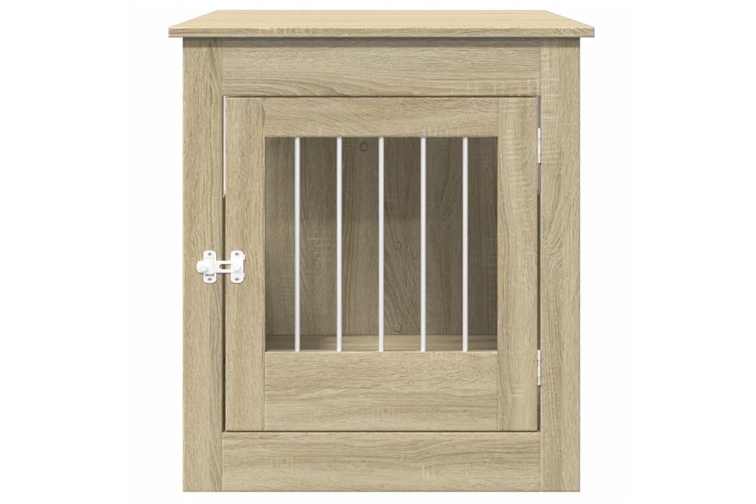 Vidaxl Dog Crate Furniture Sonoma Oak 645x80x71 Cm Engineered Wood-4