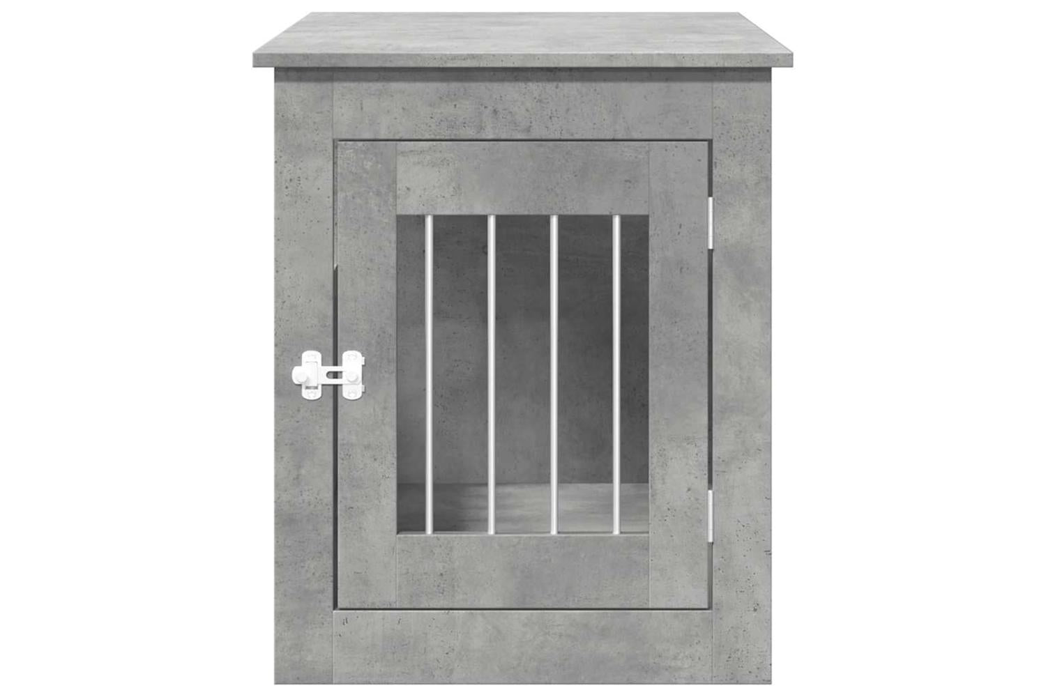 Vidaxl Dog Crate Furniture Concrete Grey 55x75x65 Cm Engineered Wood-4