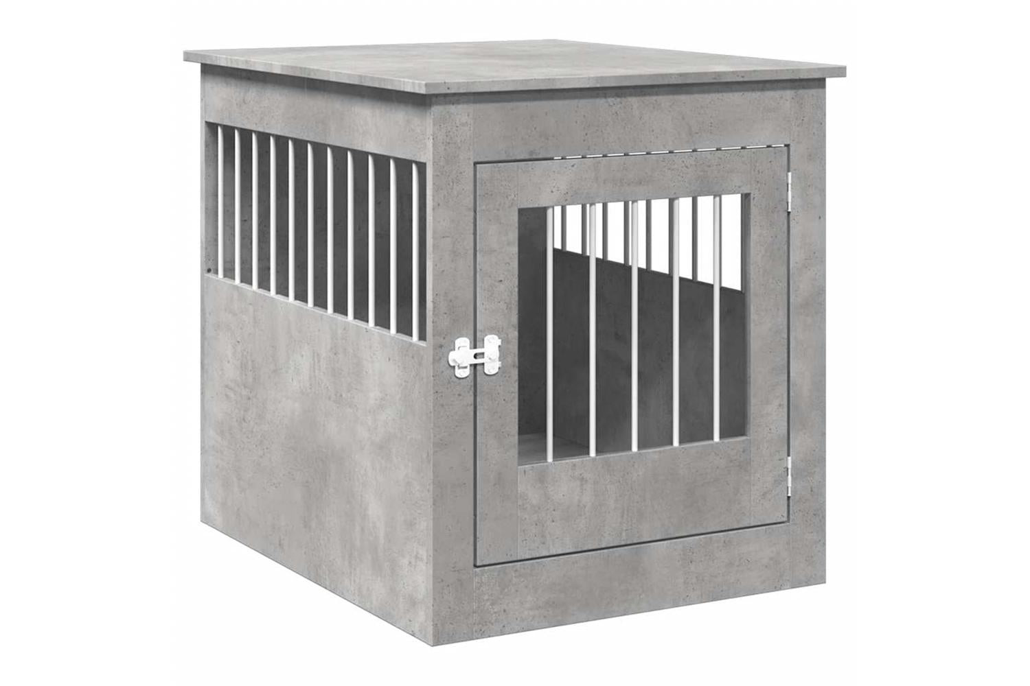 Vidaxl Dog Crate Furniture Concrete Grey 645x80x71 Cm Engineered Wood-2