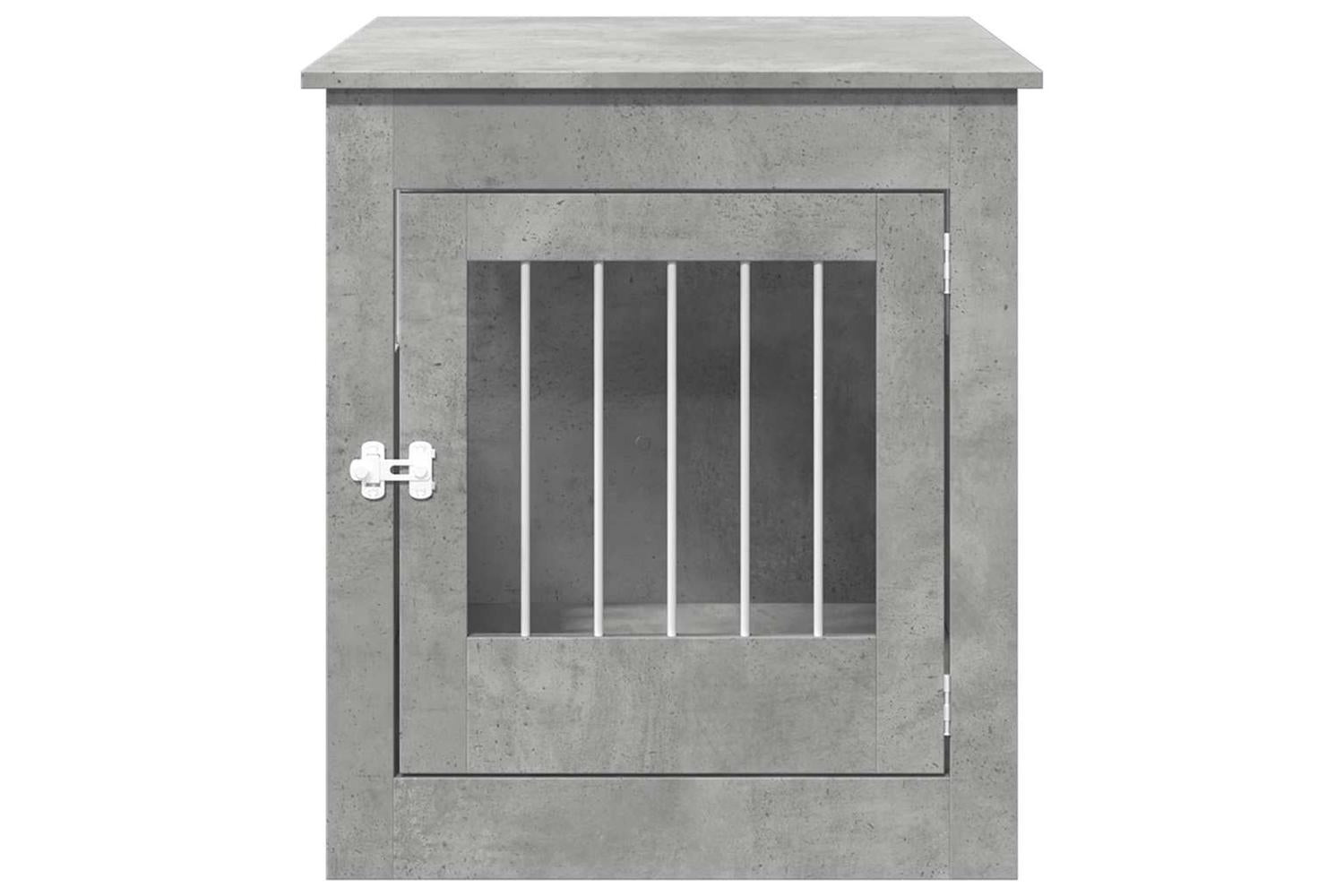 Vidaxl Dog Crate Furniture Concrete Grey 645x80x71 Cm Engineered Wood-4