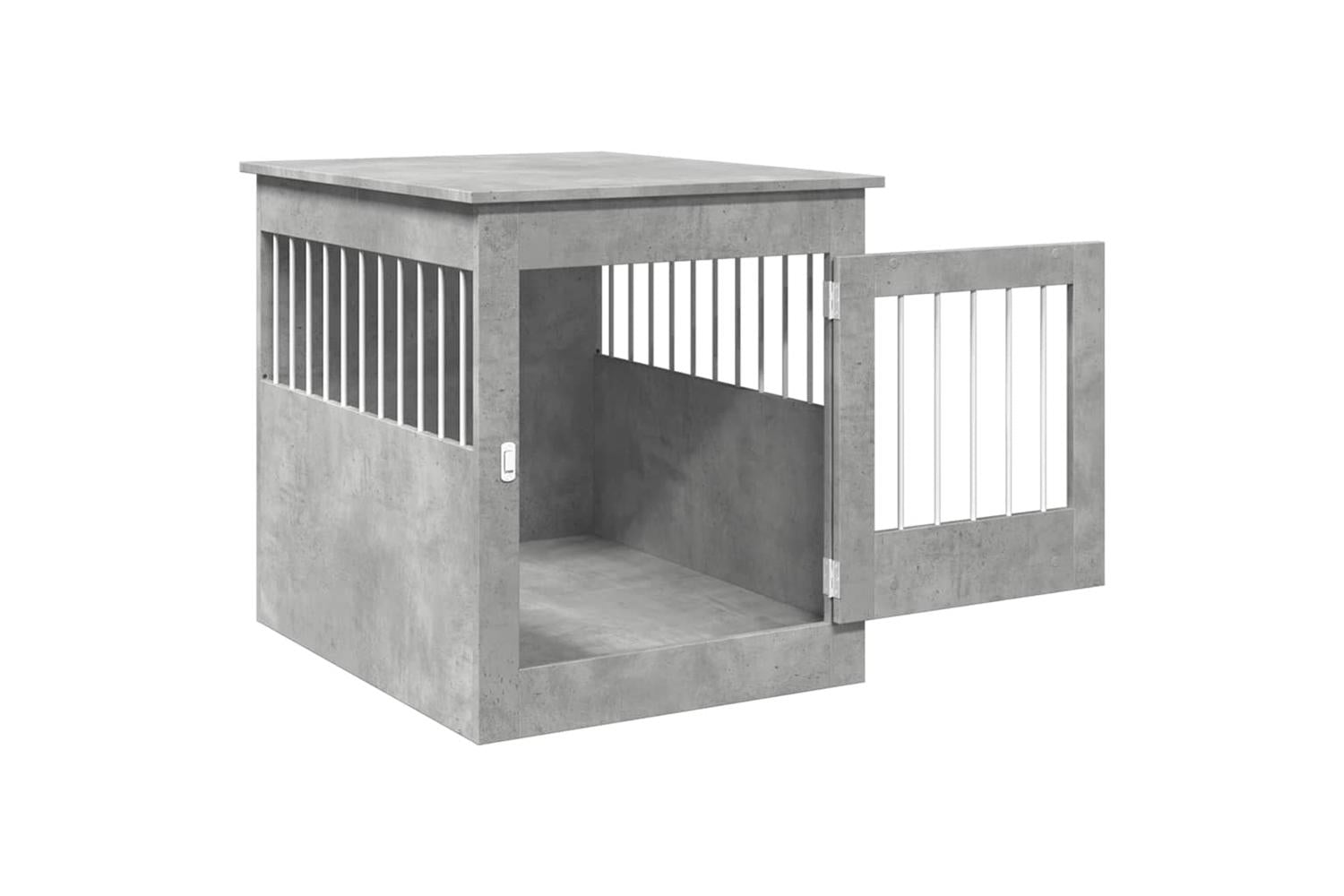 Vidaxl Dog Crate Furniture Concrete Grey 645x80x71 Cm Engineered Wood-5