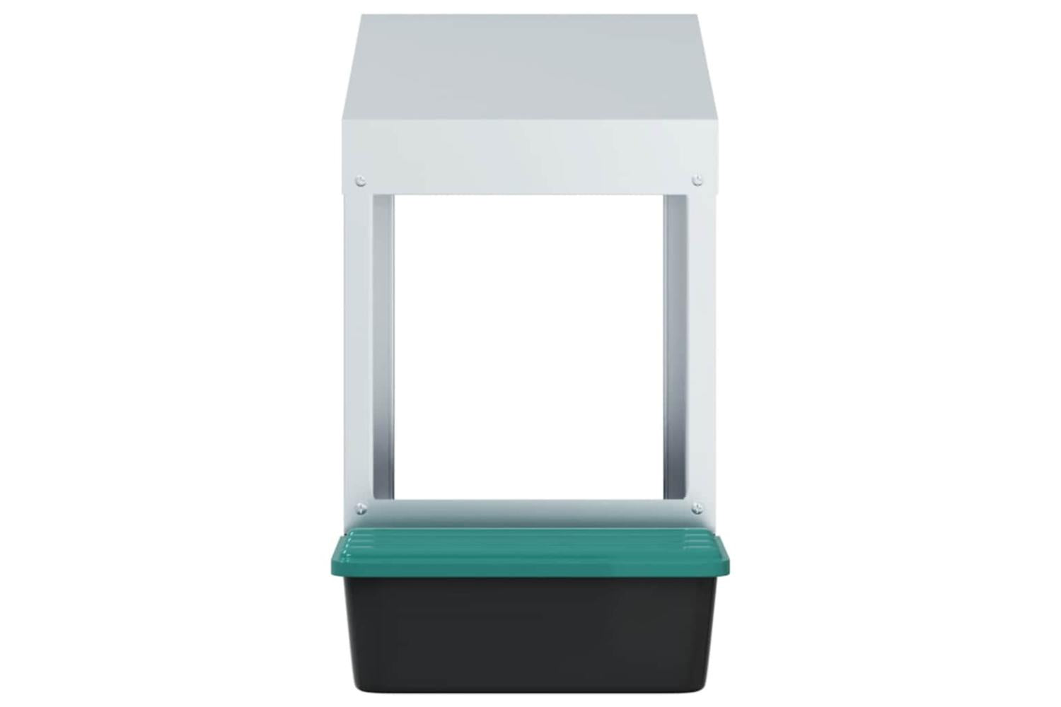 Vidaxl Chicken Nesting Box 1 Compartment Wall-mounted Galvanised Steel-5