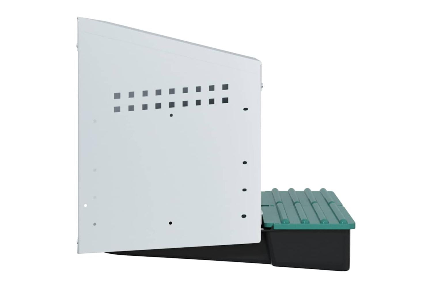 Vidaxl Chicken Nesting Box 2 Compartments Wall-mounted Galvanised Steel-6