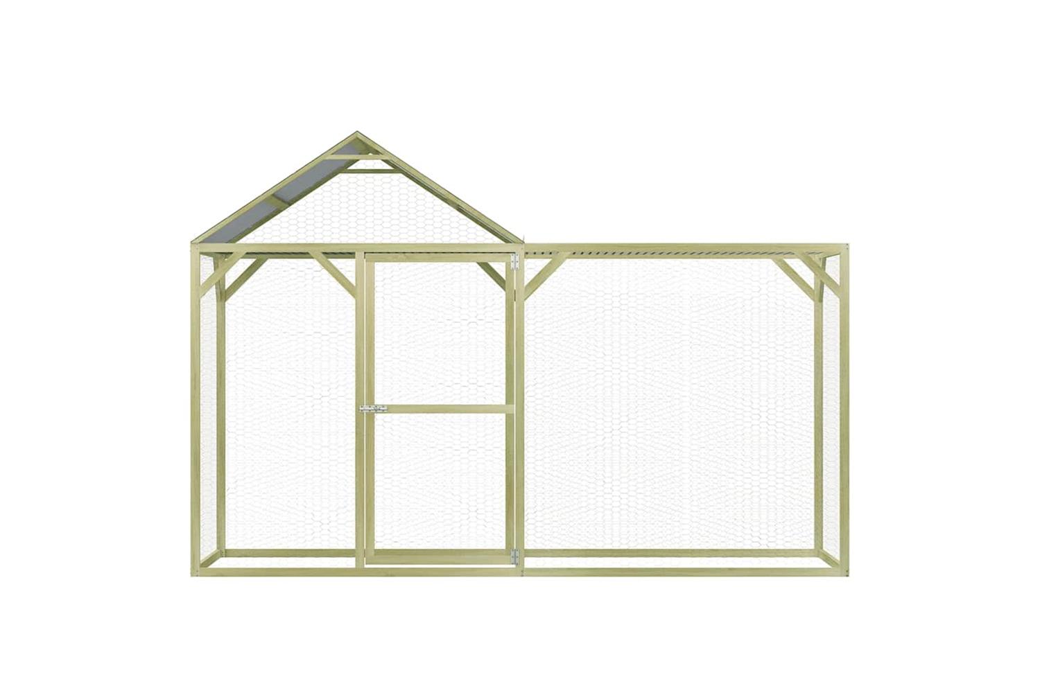 Vidaxl Chicken Cage 3x15x2 M Impregnated Wood Pine-3