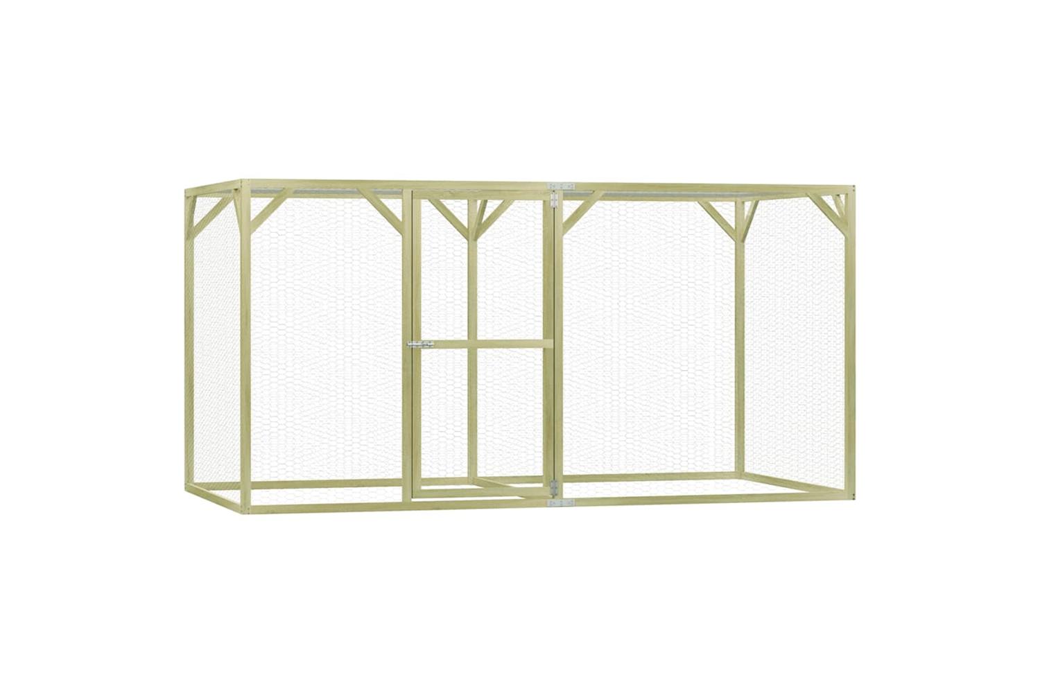 Vidaxl Chicken Cage 3x15x15 M Impregnated Wood Pine-2