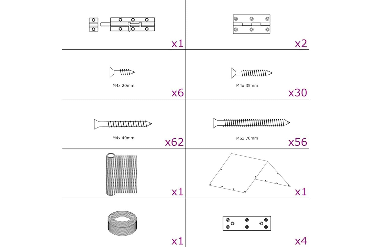 Vidaxl Chicken Cage 3x15x2 M Steel-2