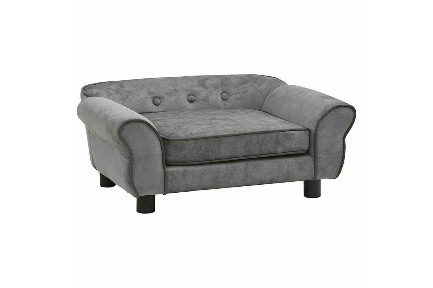 Vidaxl Dog Sofa Dark Grey 72x45x30 Cm Plush-2