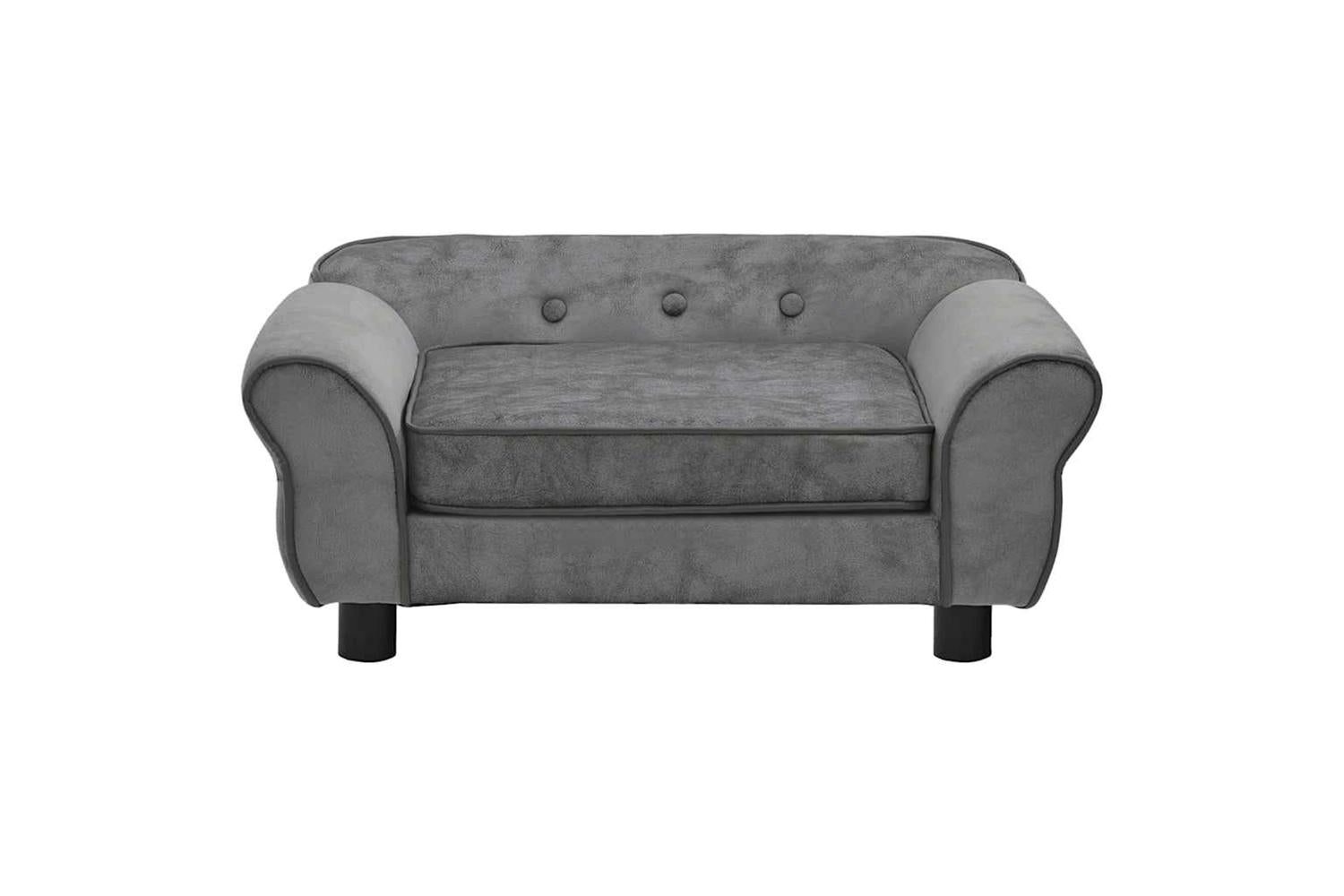 Vidaxl Dog Sofa Dark Grey 72x45x30 Cm Plush-5