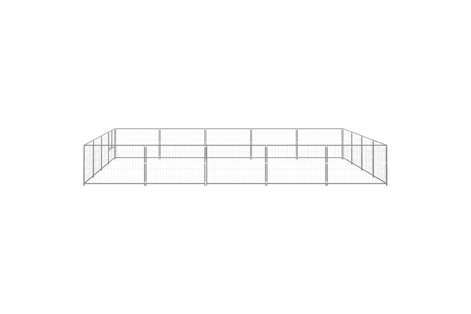 Vidaxl Dog Kennel Silver 20 M Steel-2