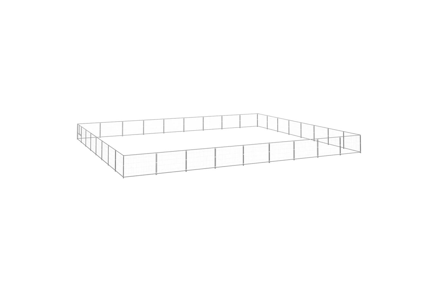 Vidaxl Dog Kennel Silver 72 M Steel