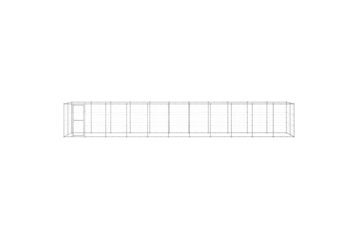 Vidaxl Outdoor Dog Kennel Galvanised Steel 2662 M