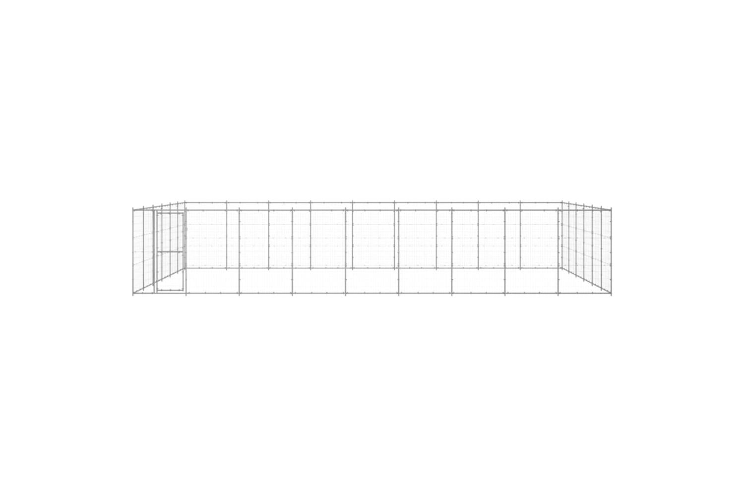 Vidaxl Outdoor Dog Kennel Galvanised Steel 6534 M-2