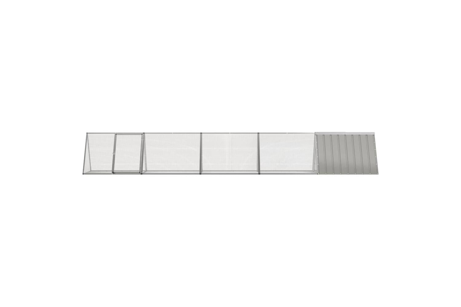 Vidaxl Rabbit Cage Grey 5045x805x71 Cm Galvanised Steel-3