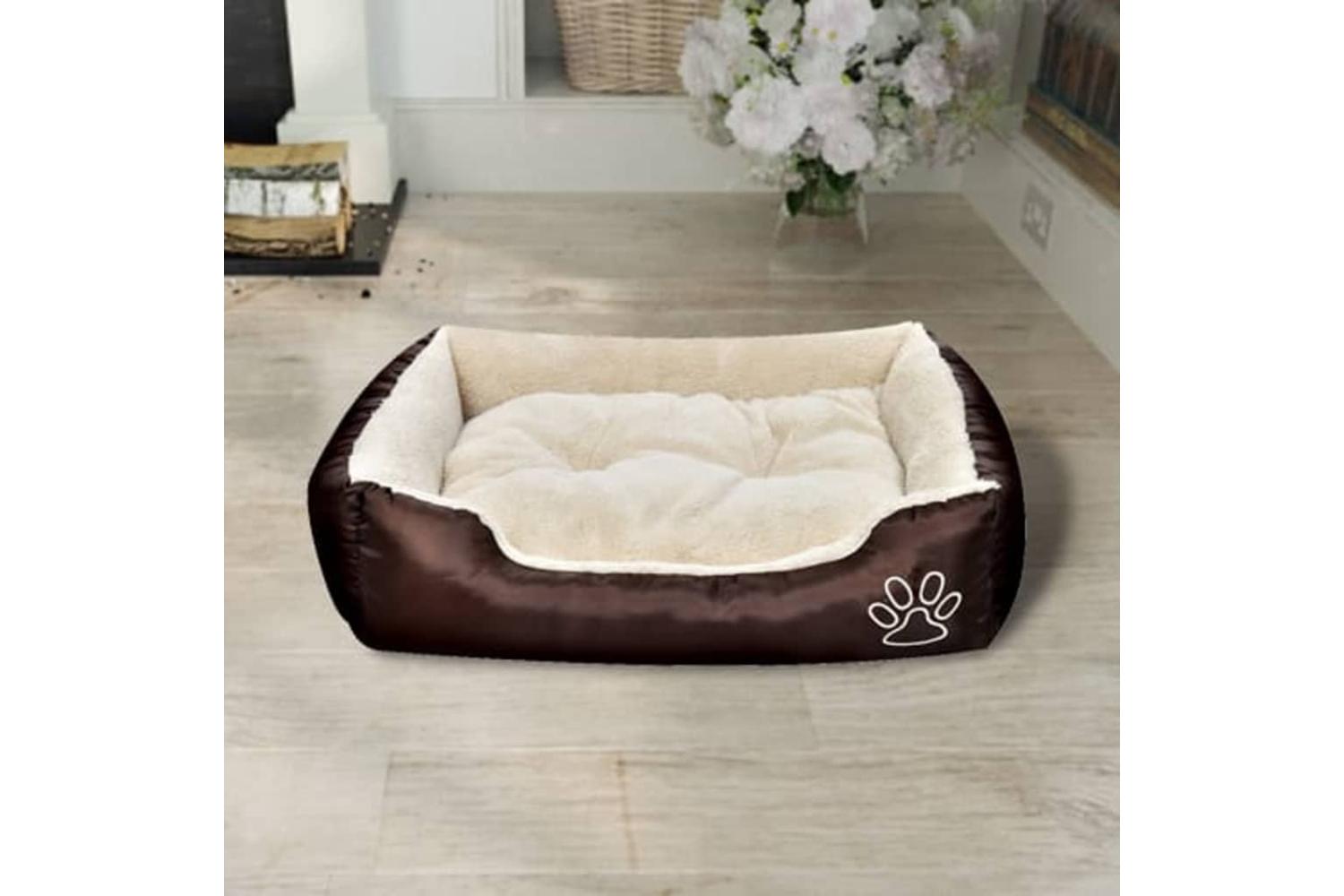 Vidaxl Warm Dog Bed With Padded Cushion L-2