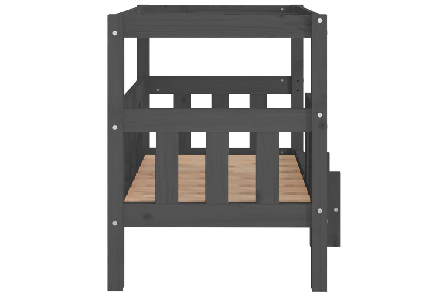 Vidaxl Dog Bed Grey 755x635x70 Cm Solid Wood Pine-6