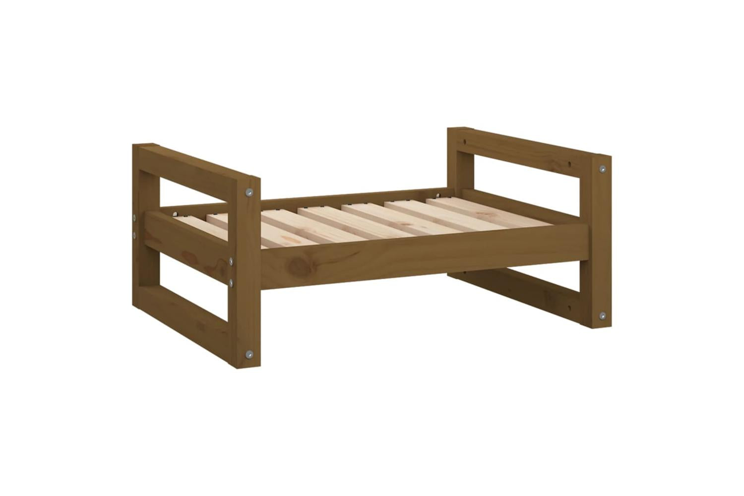Vidaxl Dog Bed Honey Brown 655x505x28 Cm Solid Pine Wood