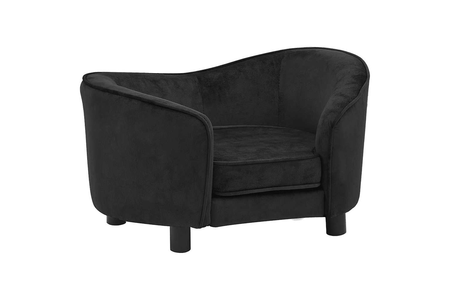 Vidaxl Dog Sofa Black 69x49x40 Cm Plush-2