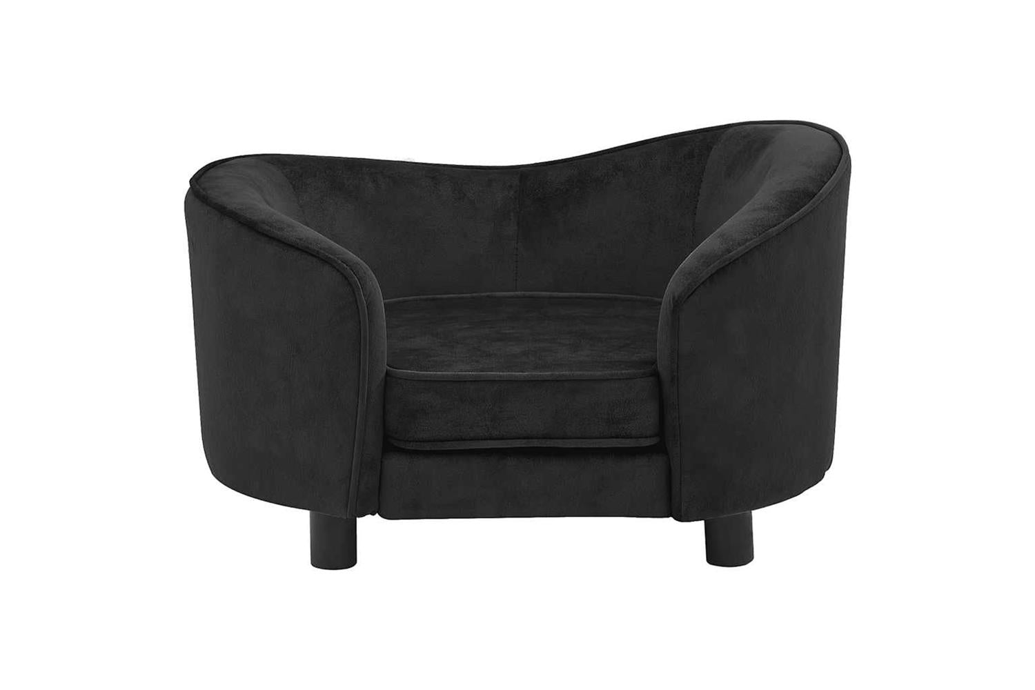 Vidaxl Dog Sofa Black 69x49x40 Cm Plush-3