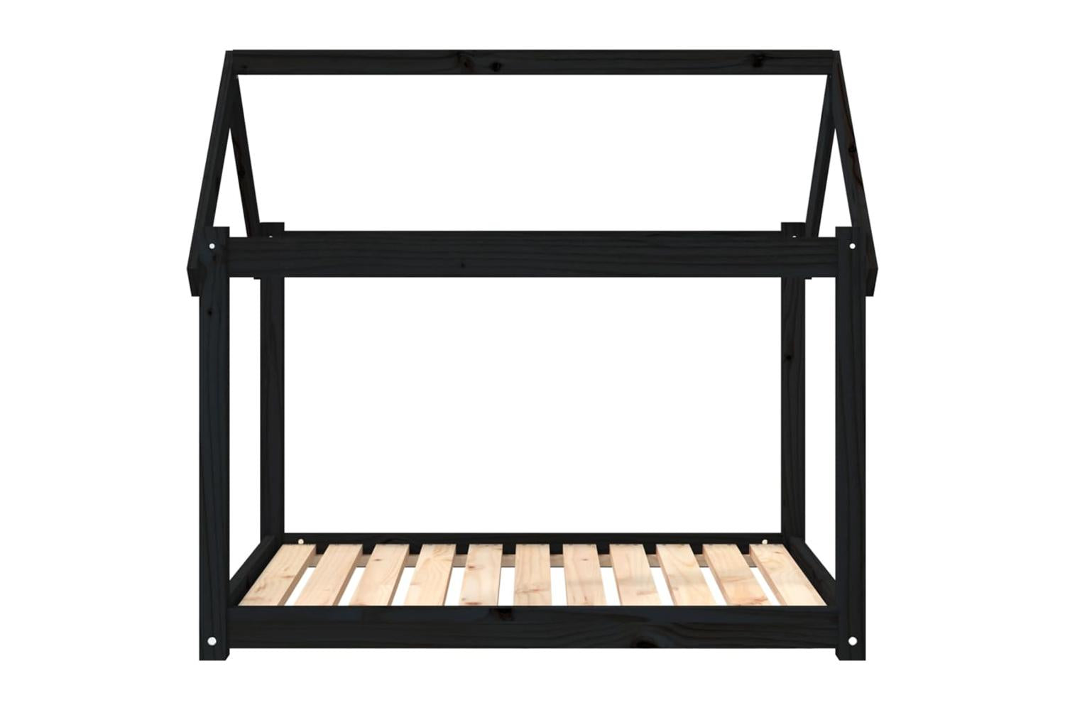 Vidaxl Dog Bed Black 101x70x90 Cm Solid Wood Pine-5