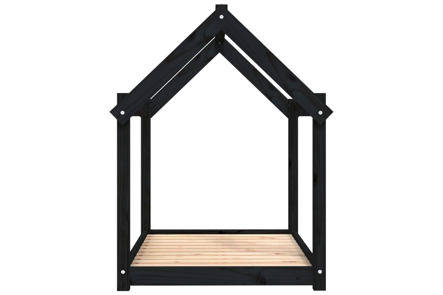 Vidaxl Dog Bed Black 101x70x90 Cm Solid Wood Pine-6