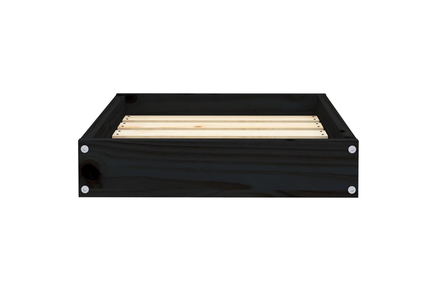 Vidaxl Dog Bed Black 515x44x9 Cm Solid Wood Pine-4