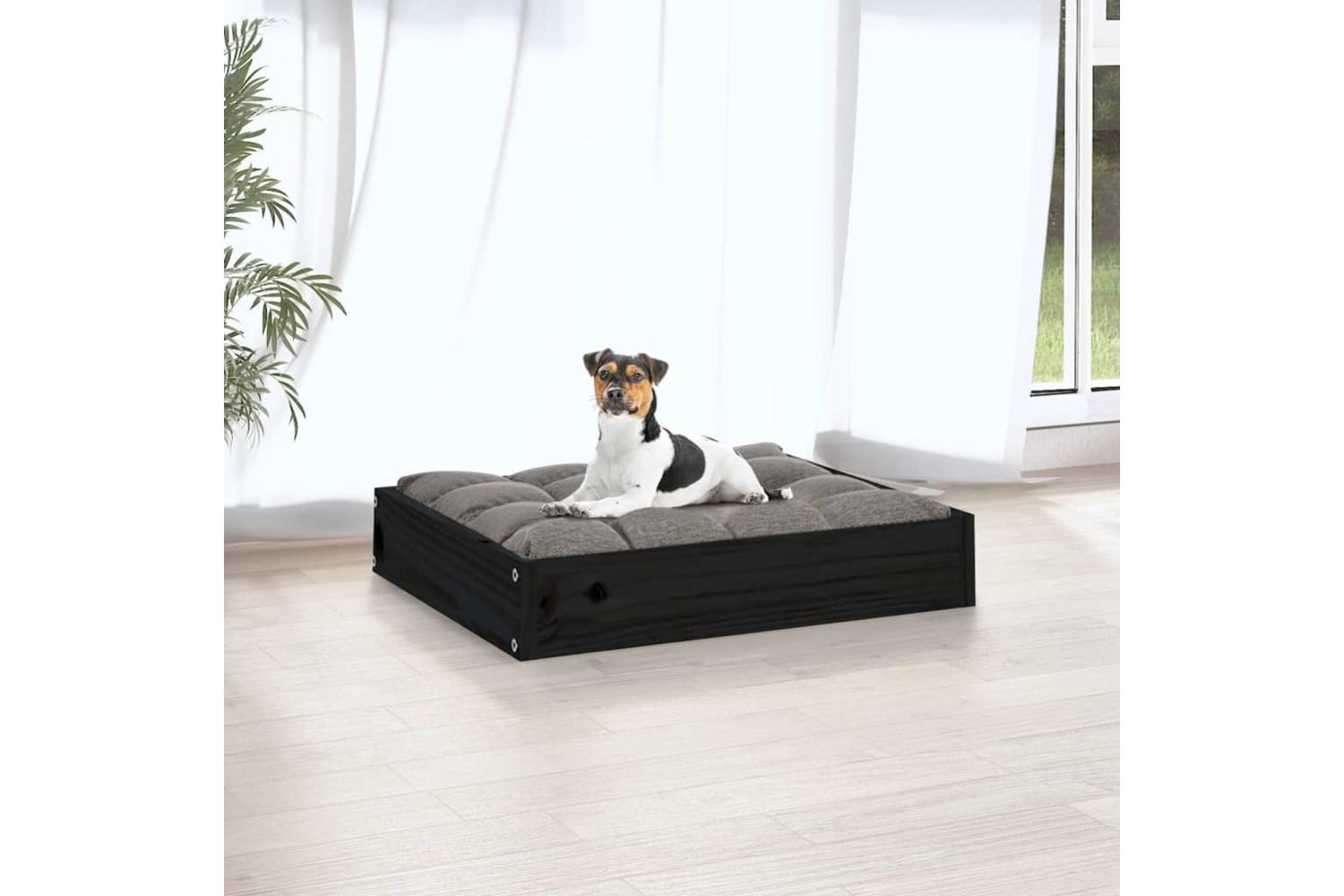 Vidaxl Dog Bed Black 515x44x9 Cm Solid Wood Pine-5