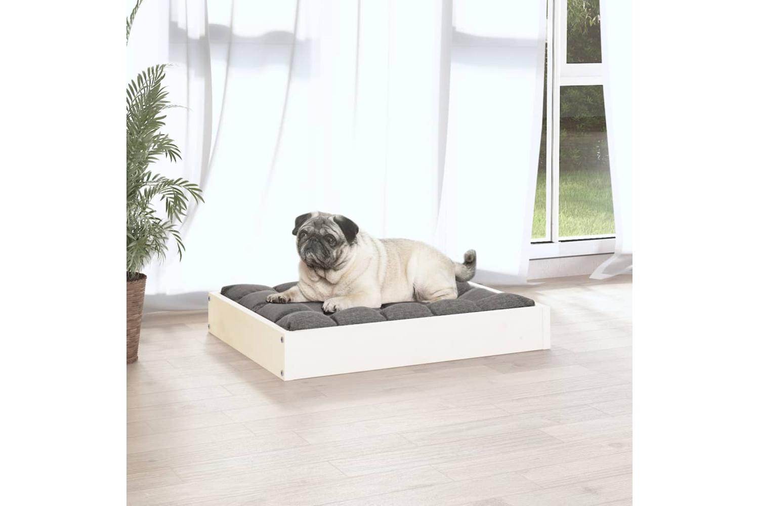Vidaxl Dog Bed White 615x49x9 Cm Solid Wood Pine-5