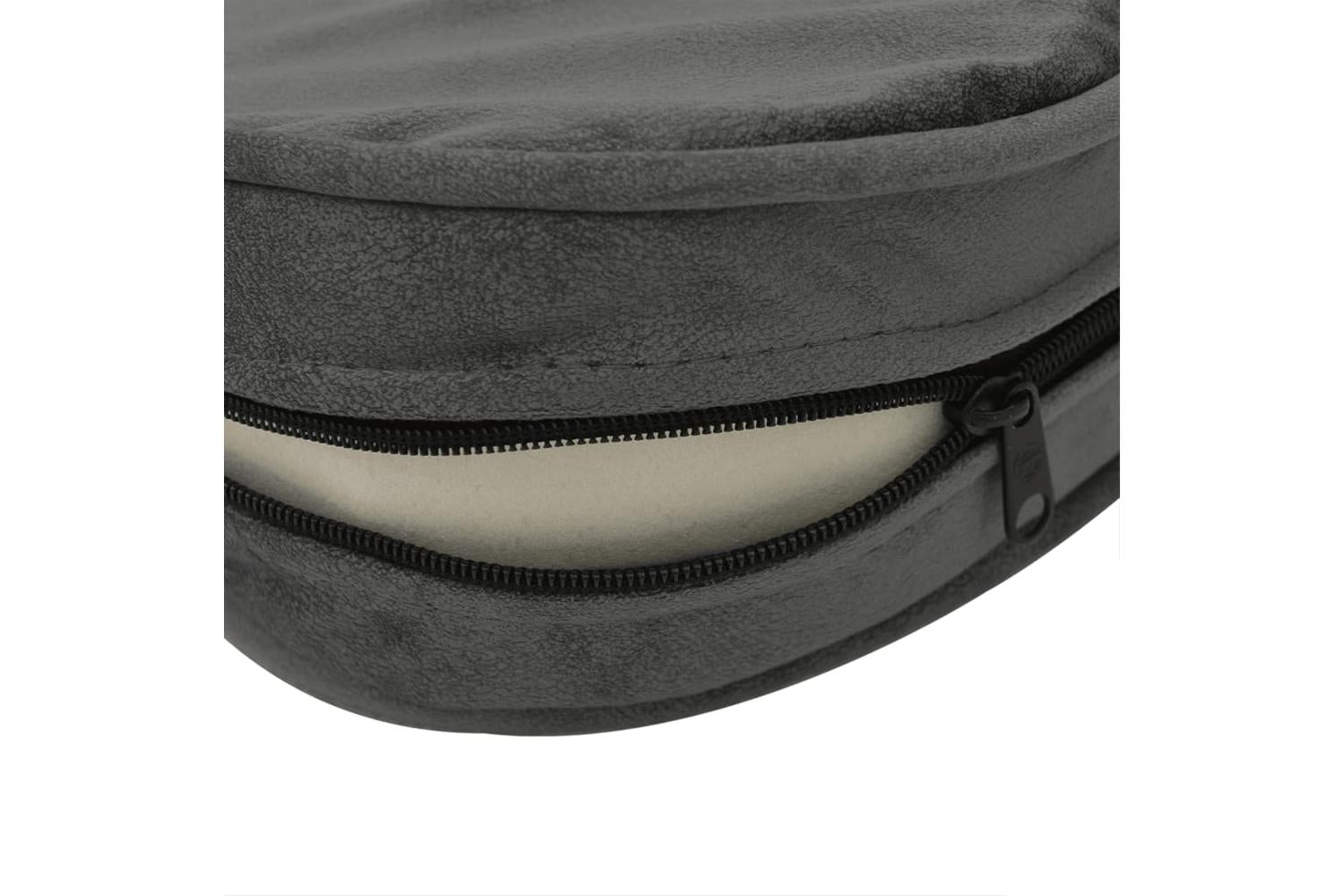 Vidaxl Dog Sofa Dark Grey 48x48x32 Cm Plush And Faux Leather-8