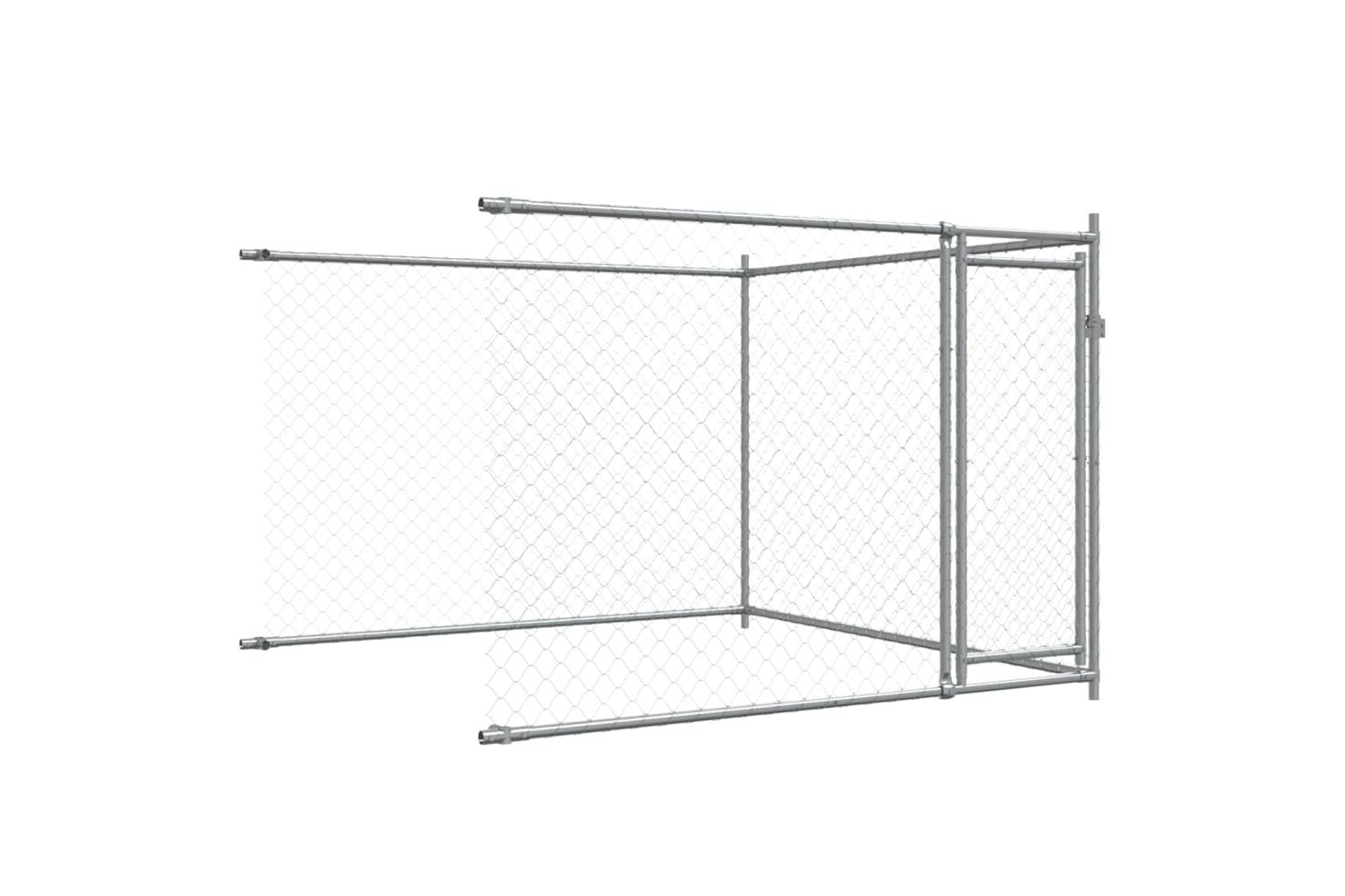 Vidaxl Dog Cage With Doors Grey 12x2x15 M Galvanised Steel-8