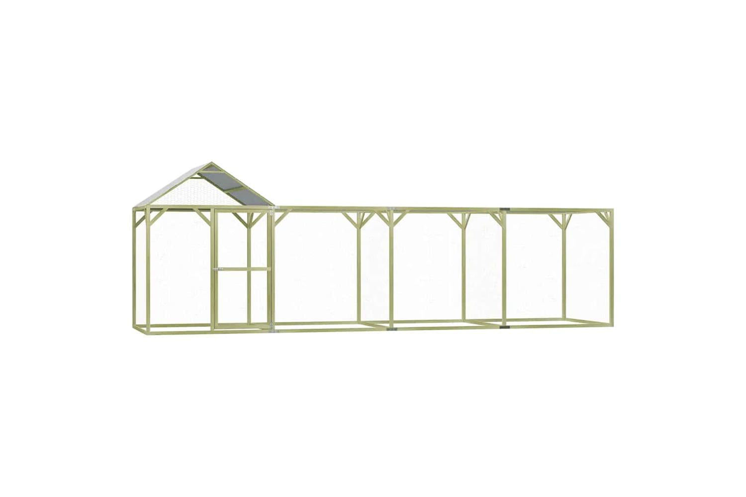 Vidaxl Chicken Cage 6x15x2 M Impregnated Wood Pine-2