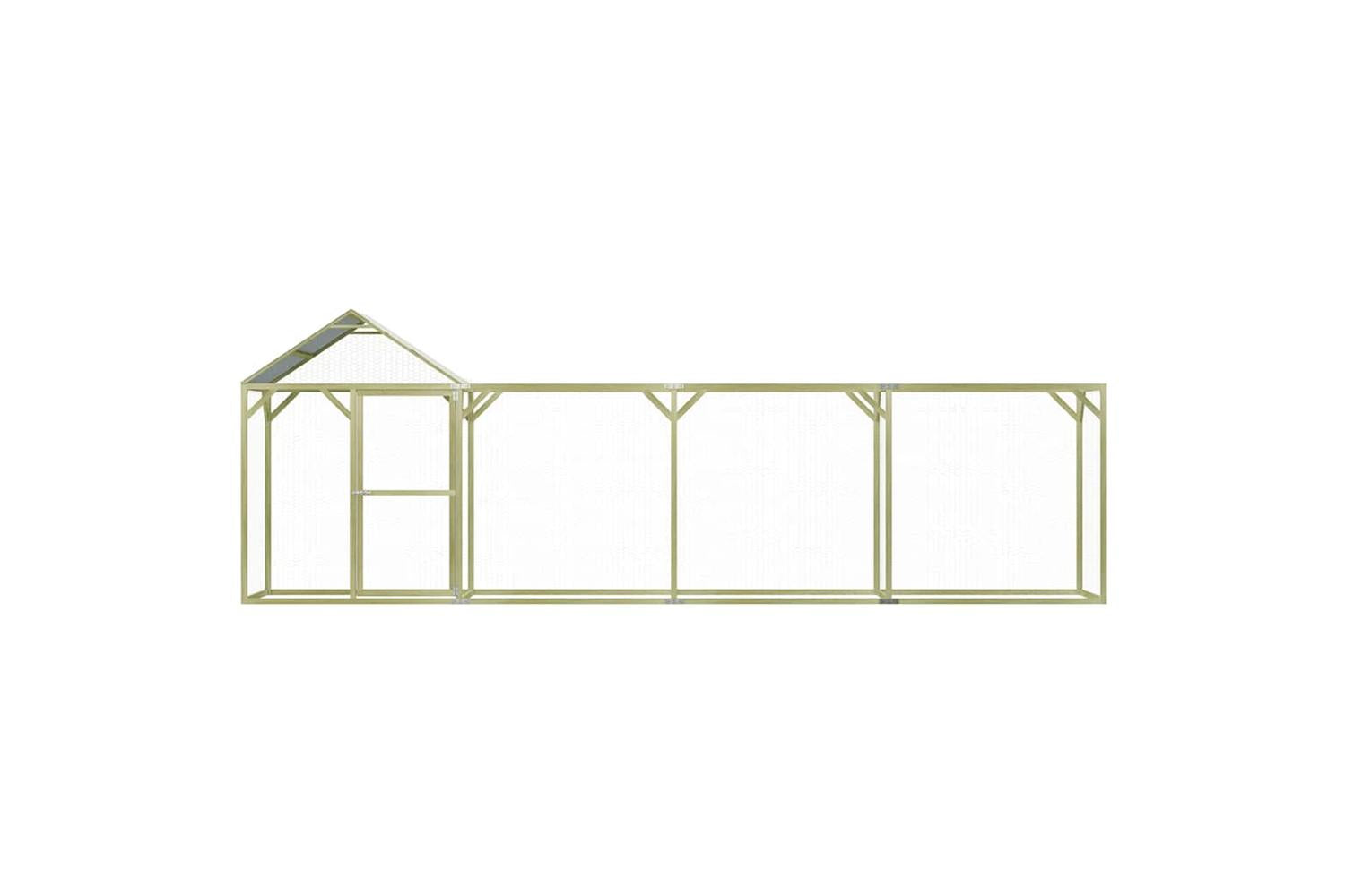Vidaxl Chicken Cage 6x15x2 M Impregnated Wood Pine-3