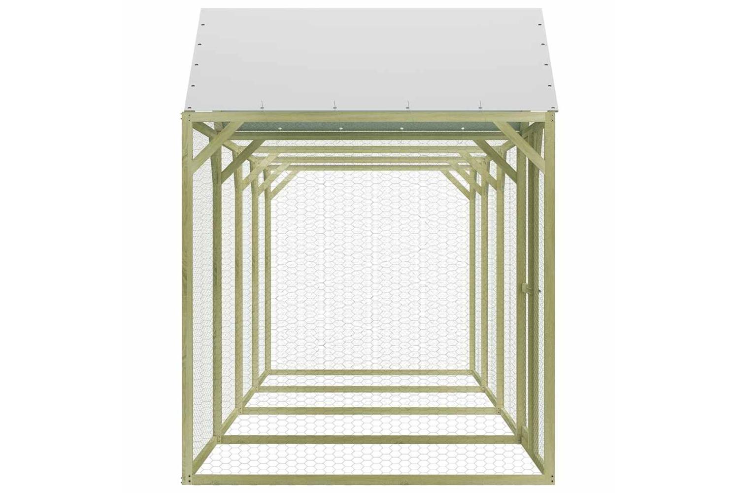 Vidaxl Chicken Cage 6x15x2 M Impregnated Wood Pine-4