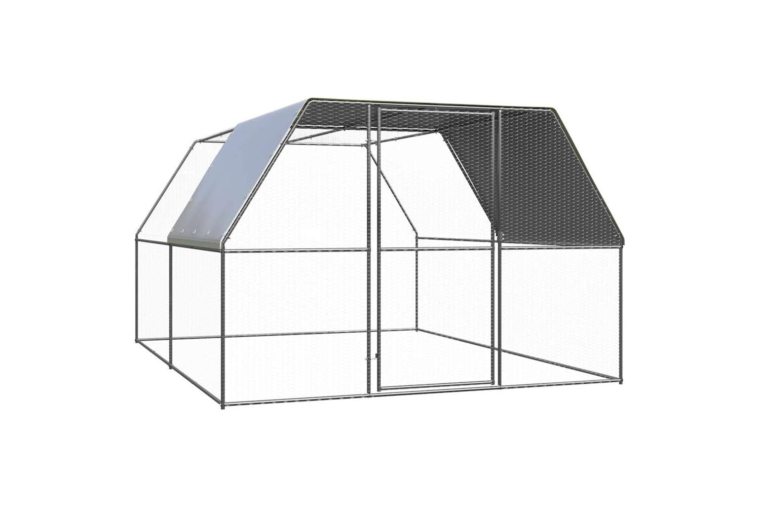 Vidaxl Chicken Cage 3x4x2 M Galvanised Steel