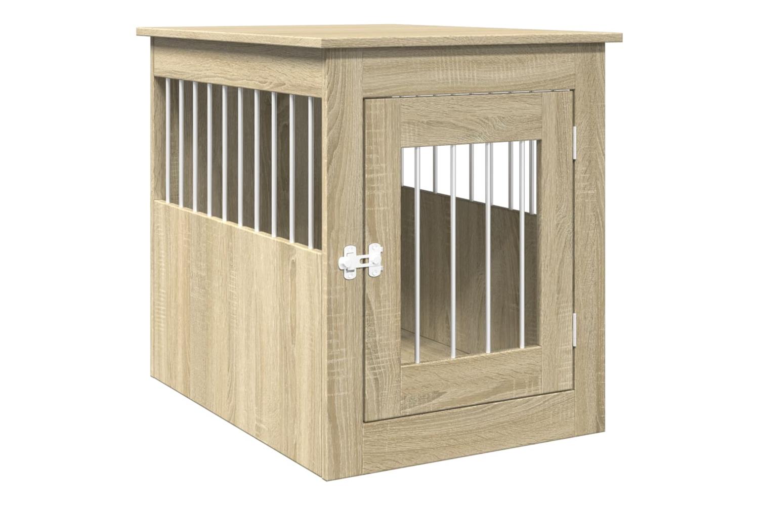 Vidaxl Dog Crate Furniture Sonoma Oak 55x75x65 Cm Engineered Wood