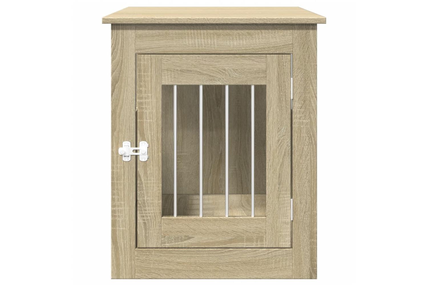 Vidaxl Dog Crate Furniture Sonoma Oak 55x75x65 Cm Engineered Wood-4