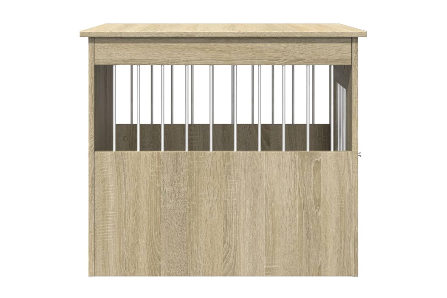 Vidaxl Dog Crate Furniture Sonoma Oak 55x75x65 Cm Engineered Wood-5