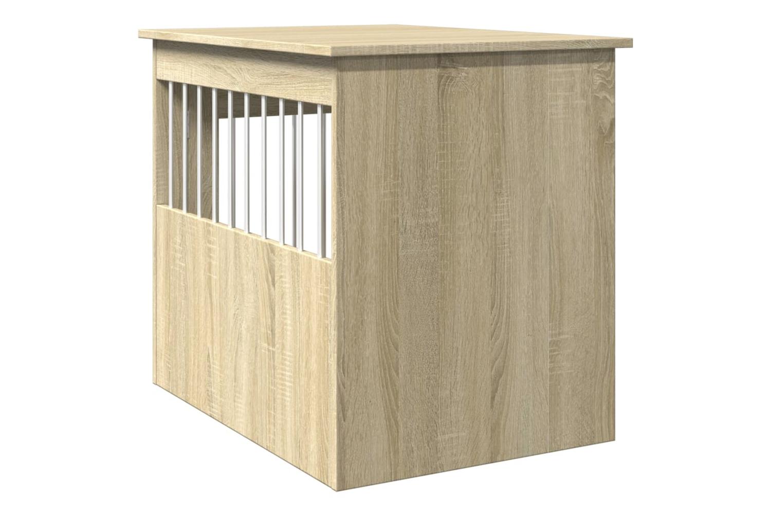 Vidaxl Dog Crate Furniture Sonoma Oak 55x75x65 Cm Engineered Wood-6
