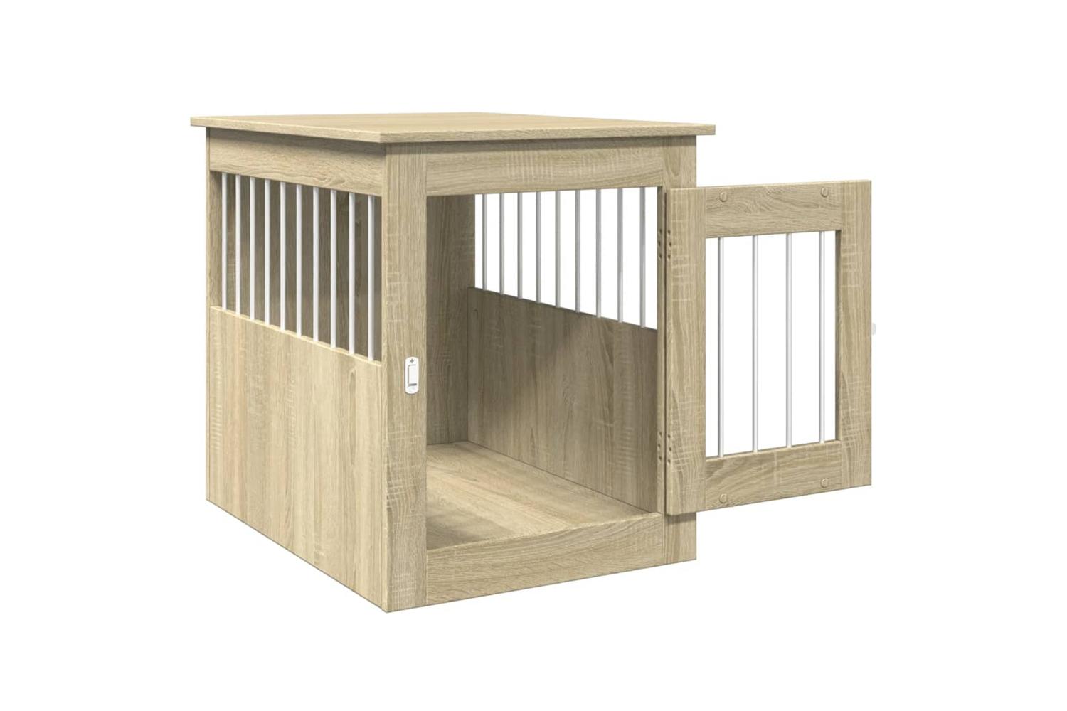 Vidaxl Dog Crate Furniture Sonoma Oak 55x75x65 Cm Engineered Wood-7