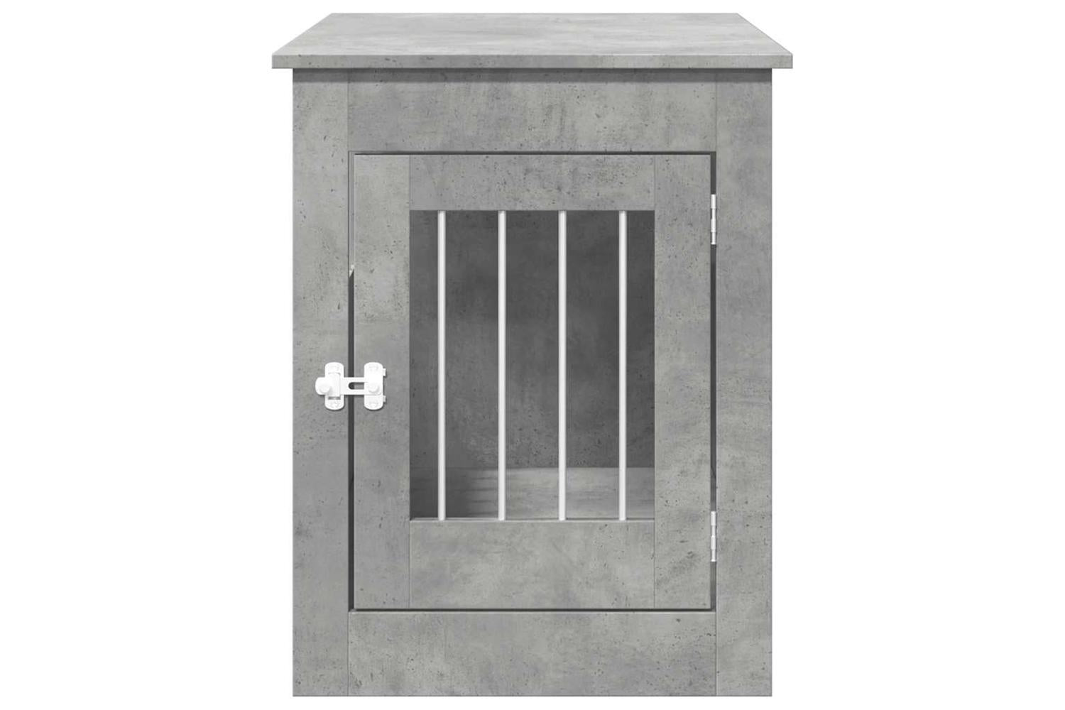 Vidaxl Dog Crate Furniture Concrete Grey 55x80x68 Cm Engineered Wood-4