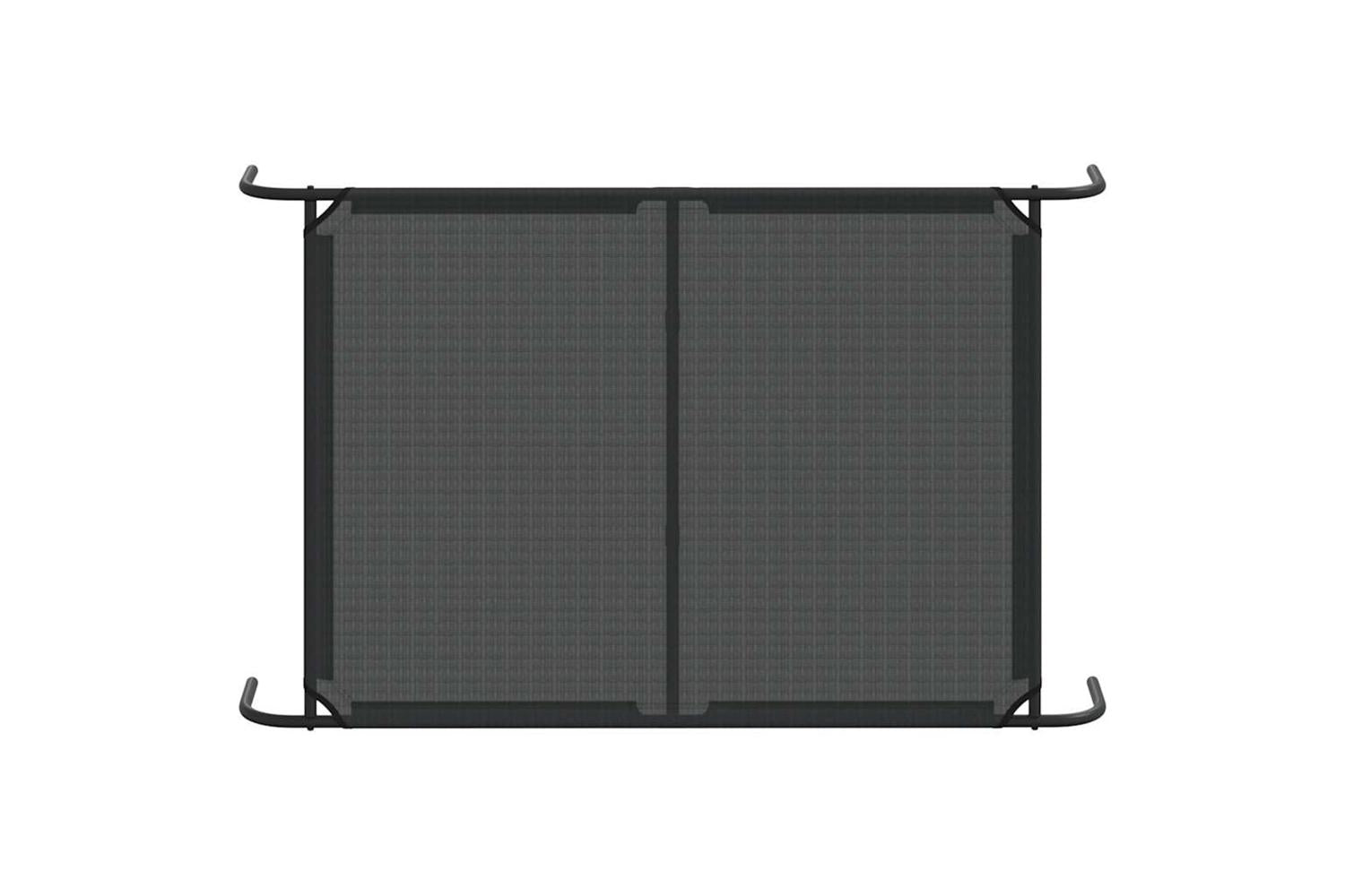 Vidaxl Elevated Dog Bed Black 130x80x20 Cm Textilene And Steel-6